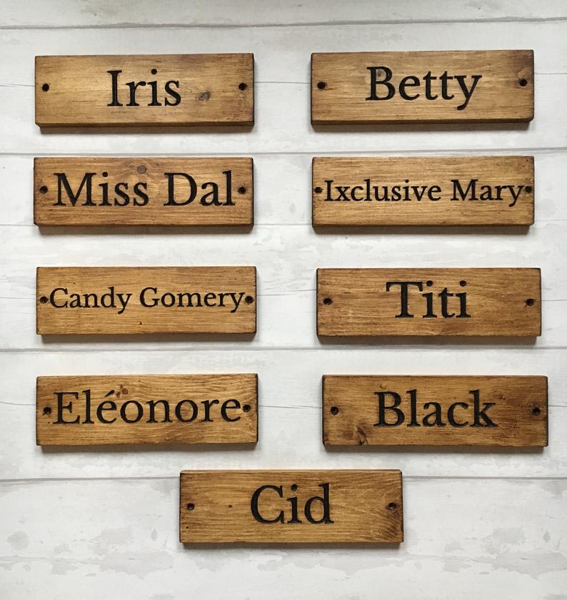 Horse Name Sign